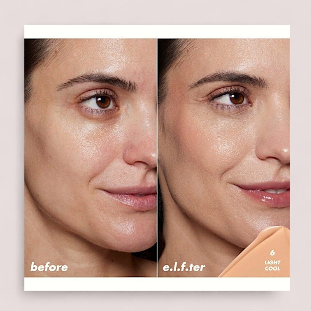 Halo Glow Skin Tint SPF 50 - e.l.f - 6 Light Cool- foundation - Picture 2 of 8